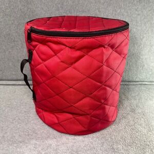 Christmas Light Storage Bag Red 3 Reels Quilted Holiday Organizer Storage EUC